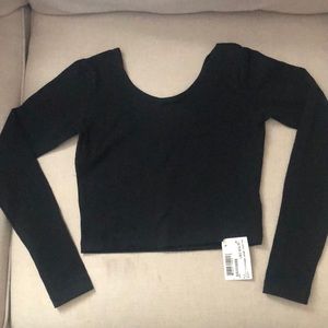 American Apparel cotton spandex jersey crop top